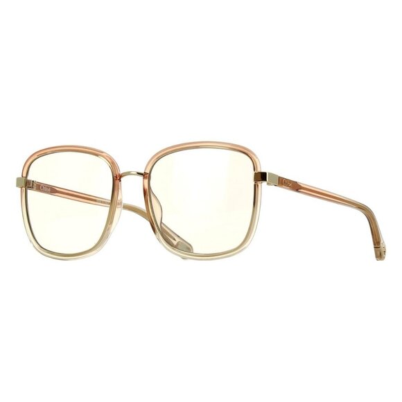 New CHLOE Franky Orange Square CH0034S 001 Sunglasses Women - Picture 1 of 6